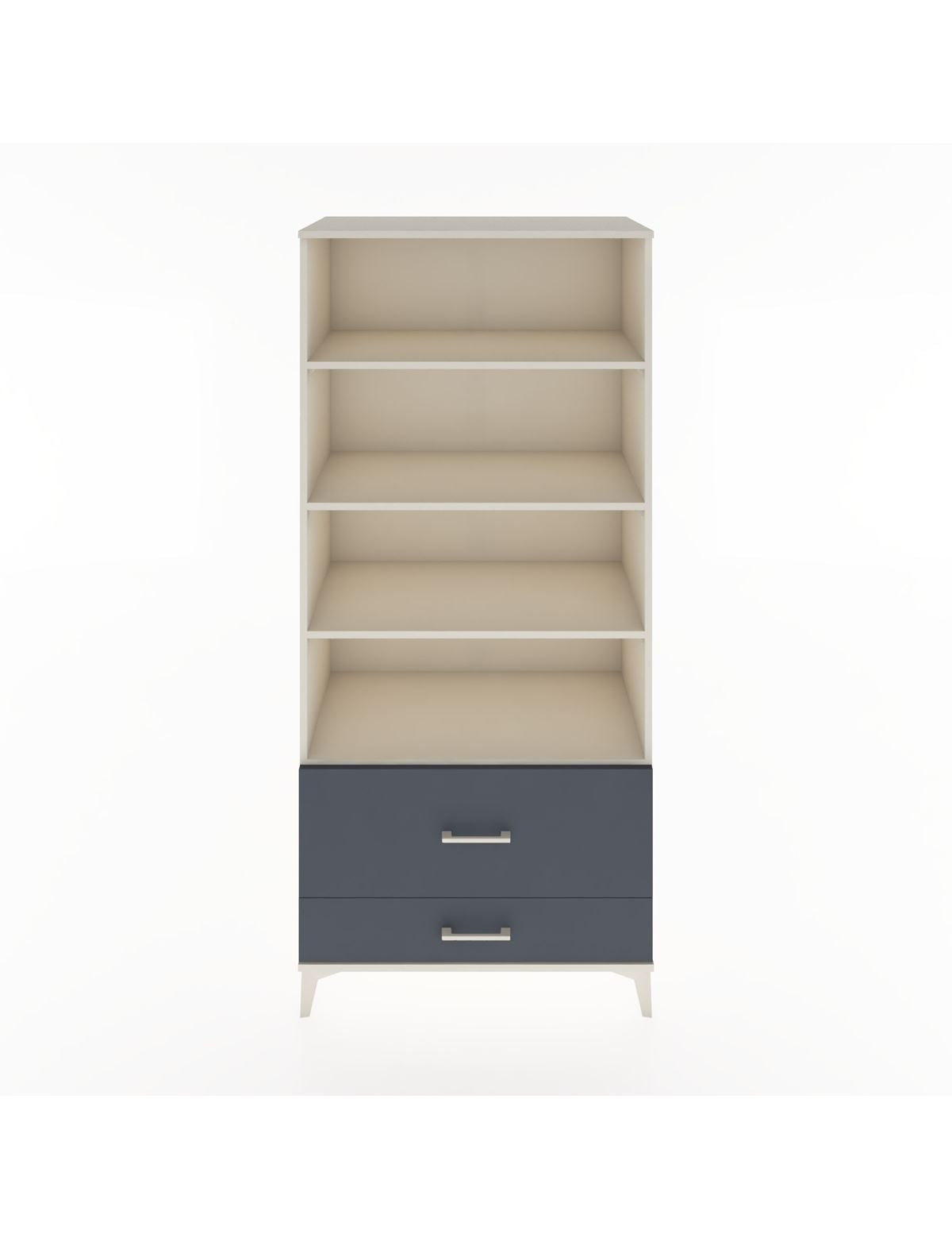 Hyperion Dolap 4 Raflı 2 Çekmeceli 88x44x195 Aytaşı-Antrasit