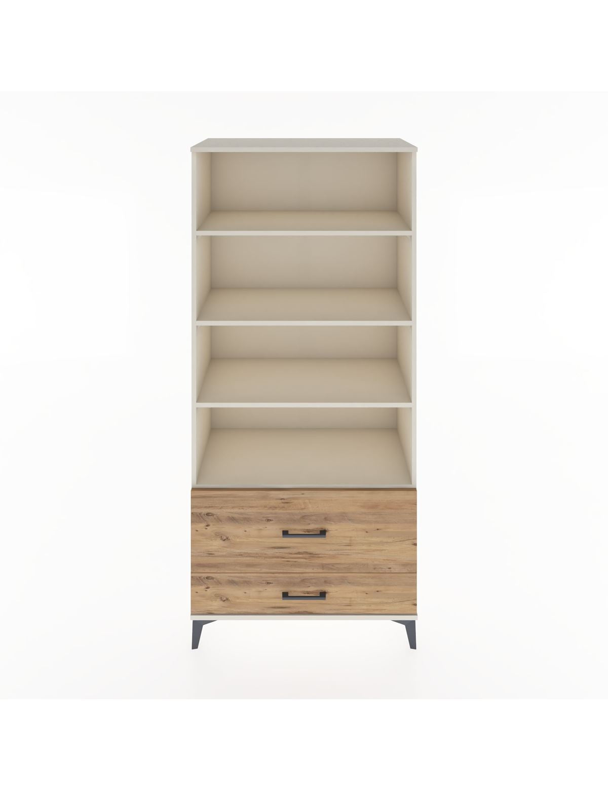 Hyperion Dolap 4 Raflı 2 Çekmeceli 88x44x195 Aytaşı-Çam