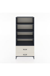 Hyperion Dolap 4 Raflı 2 Çekmeceli 88x44x195 Antrasit-Aytaşı