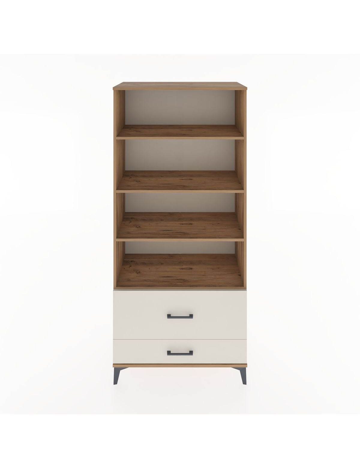 Hyperion Dolap 4 Raflı 2 Çekmeceli 88x44x195 Çam-Aytaşı