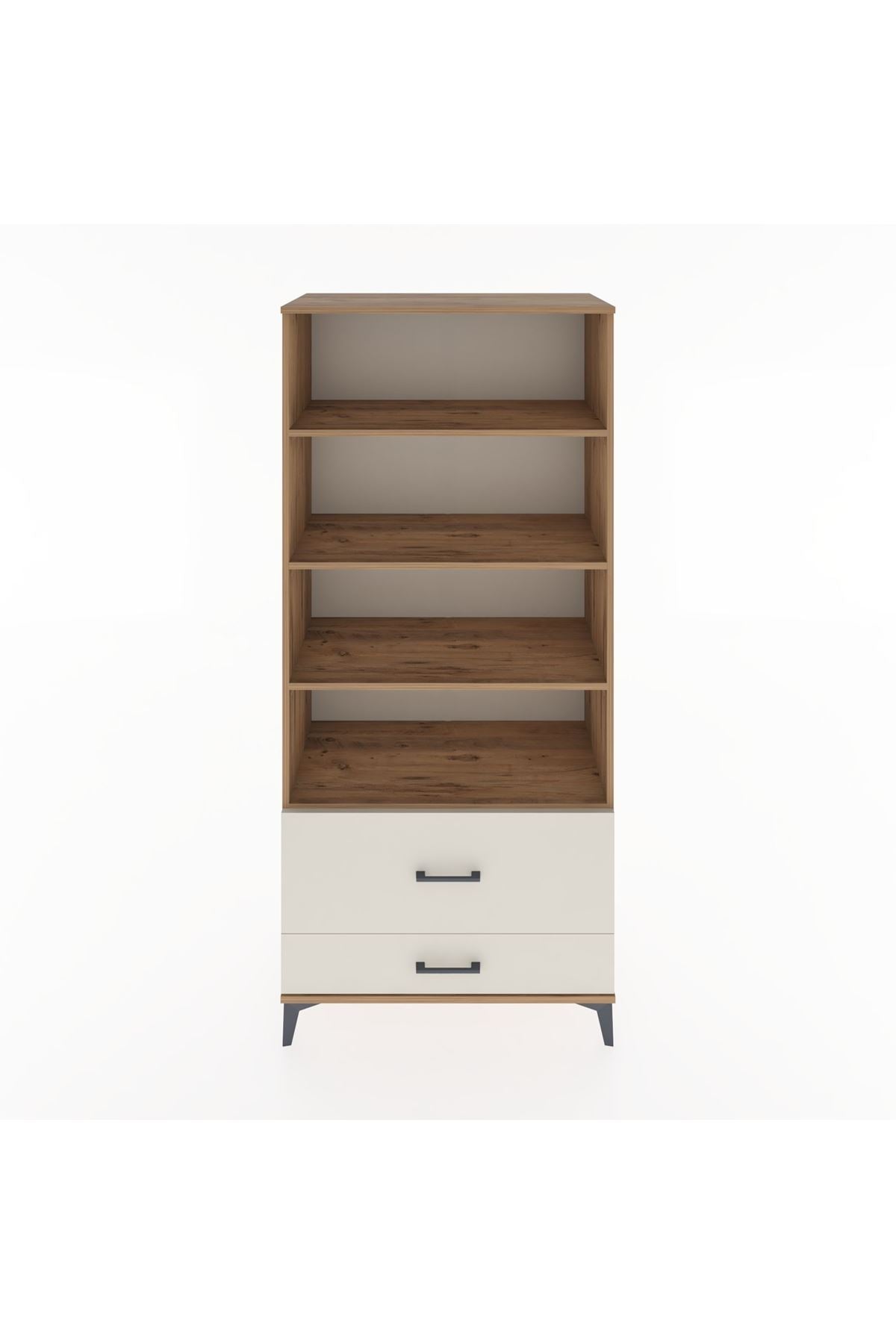 Hyperion Dolap 4 Raflı 2 Çekmeceli 88x44x195 Çam-Aytaşı