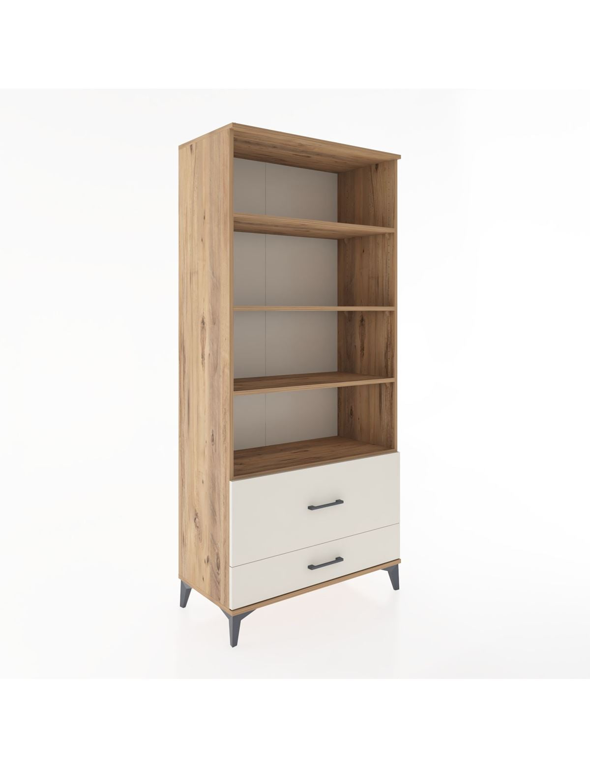 Hyperion Dolap 4 Raflı 2 Çekmeceli 88x44x195 Çam-Aytaşı