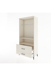 Hyperion Dolap 2 Raflı 2 Çekmeceli Tek Askılı 88x44x195 Aytaşı-Aytaşı