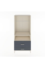 Hyperion Dolap 2 Raflı 2 Çekmeceli Tek Askılı 88x44x195 Aytaşı-Antrasit