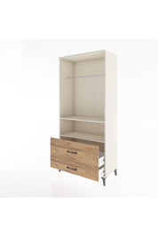 Hyperion Dolap 2 Raflı 2 Çekmeceli Tek Askılı 88x44x195 Aytaşı-Çam