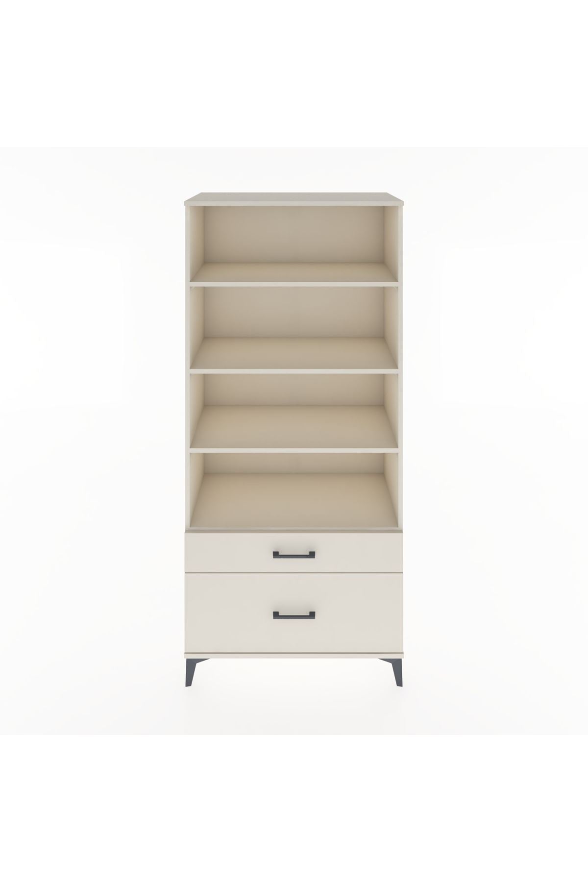 Hyperion Dolap 4 Raflı 2 Çekmeceli 88x44x195 Aytaşı-Aytaşı