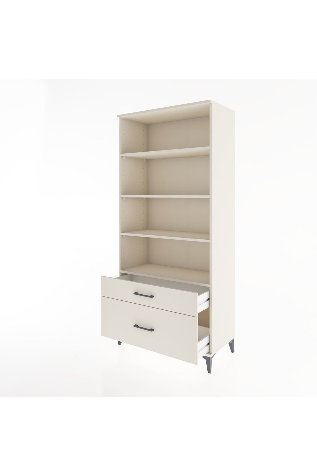 Hyperion Dolap 4 Raflı 2 Çekmeceli 88x44x195 Aytaşı-Aytaşı