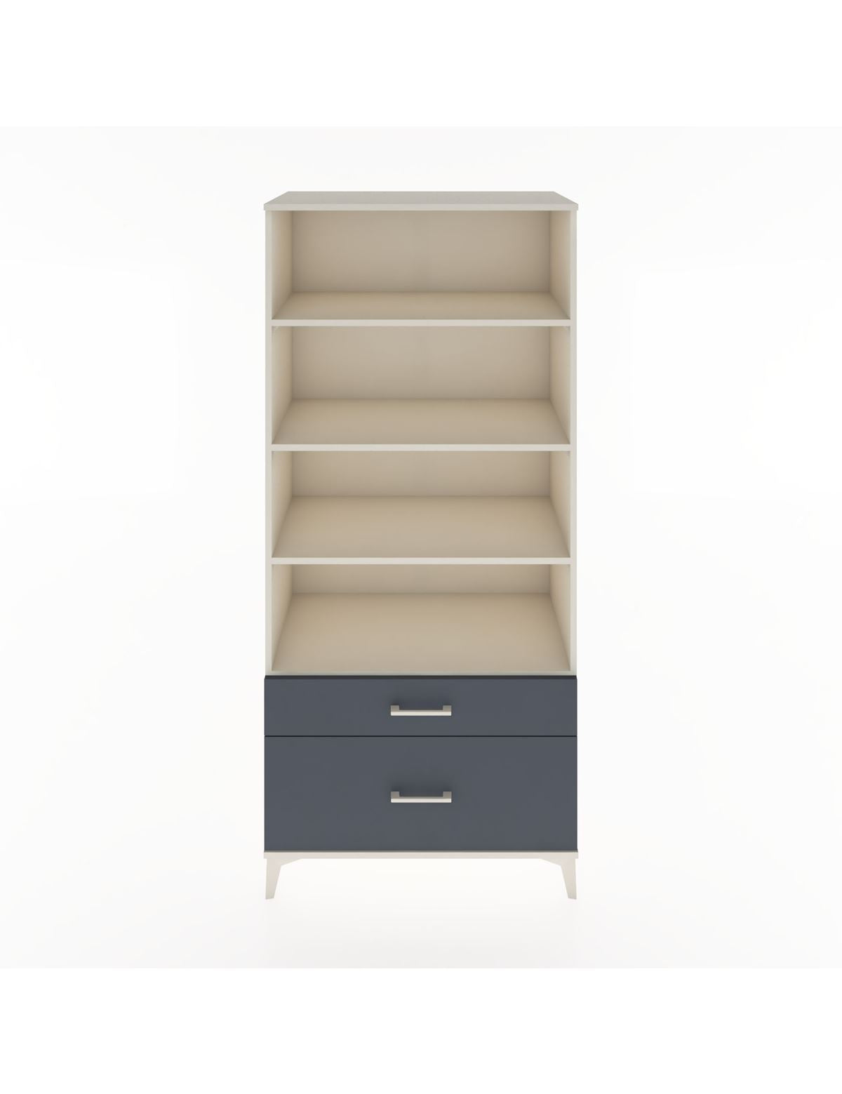 Hyperion Dolap 4 Raflı 2 Çekmeceli 88x44x195 Aytaşı-Antrasit