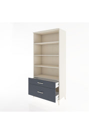 Hyperion Dolap 4 Raflı 2 Çekmeceli 88x44x195 Aytaşı-Antrasit