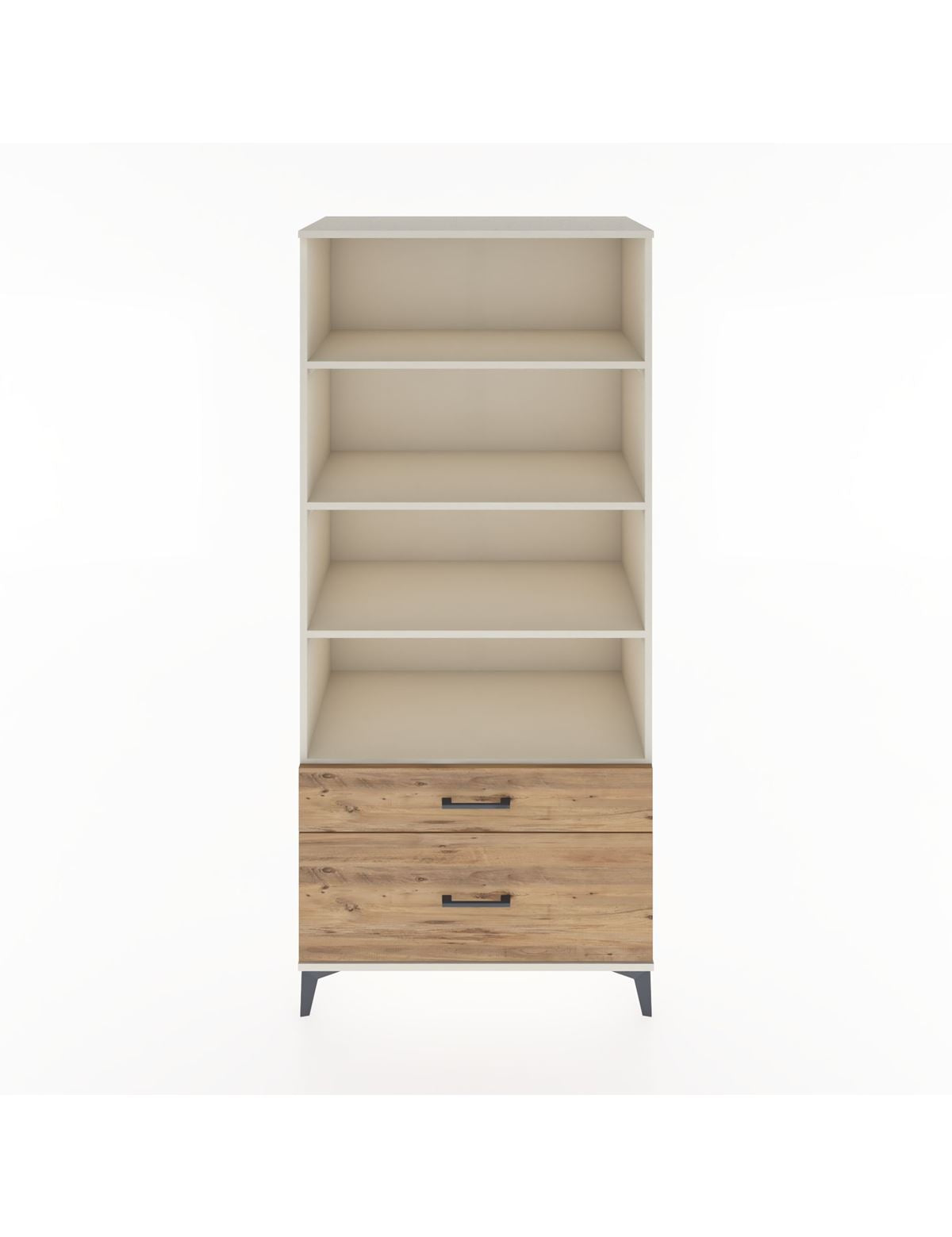 Hyperion Dolap 4 Raflı 2 Çekmeceli 88x44x195 Aytaşı-Çam