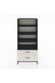 Hyperion Dolap 4 Raflı 2 Çekmeceli 88x44x195 Antrasit-Aytaşı