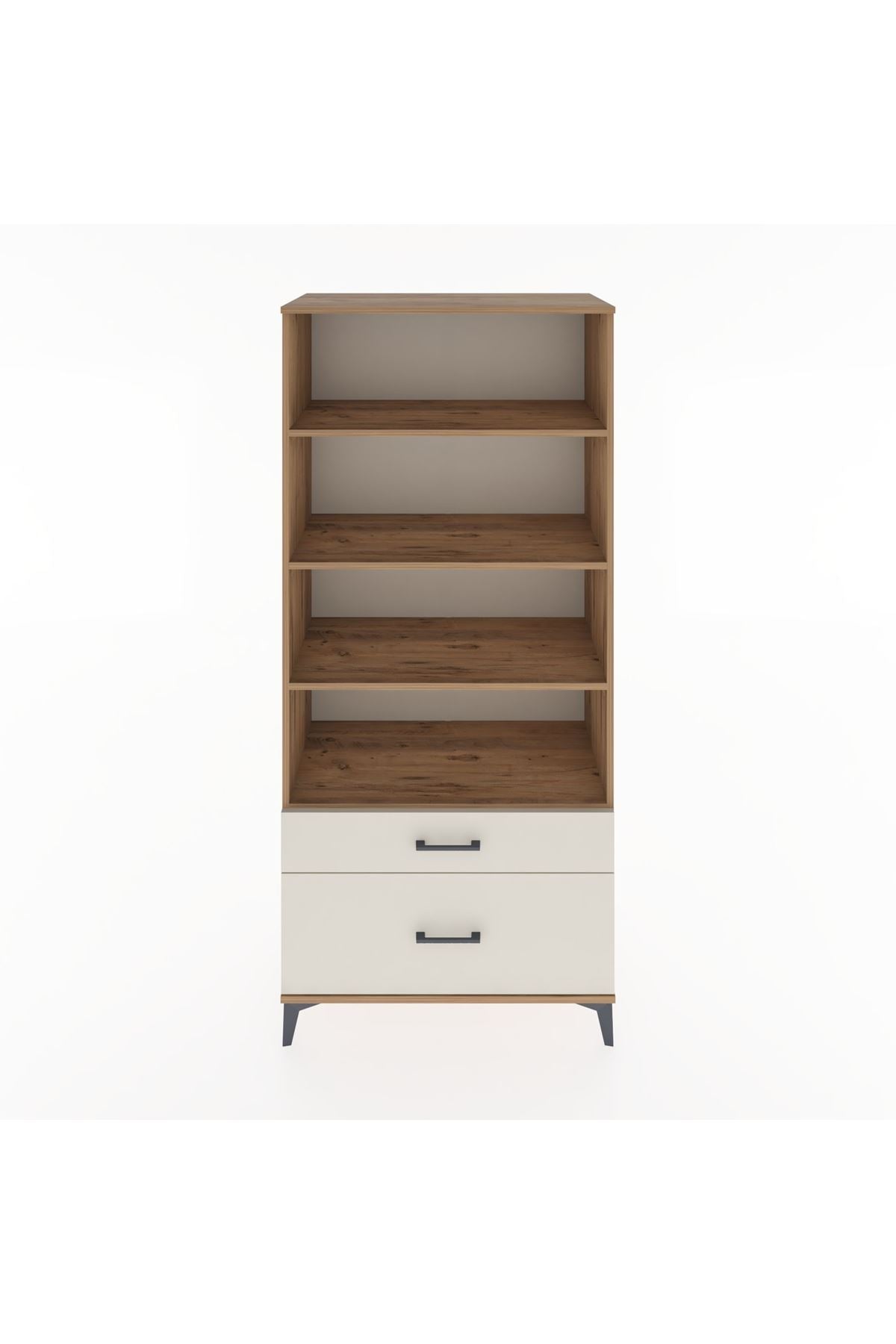 Hyperion Dolap 4 Raflı 2 Çekmeceli 88x44x195 Çam-Aytaşı