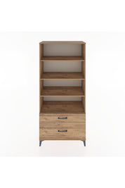Hyperion Dolap 4 Raflı 2 Çekmeceli 88x44x195 Çam-Çam