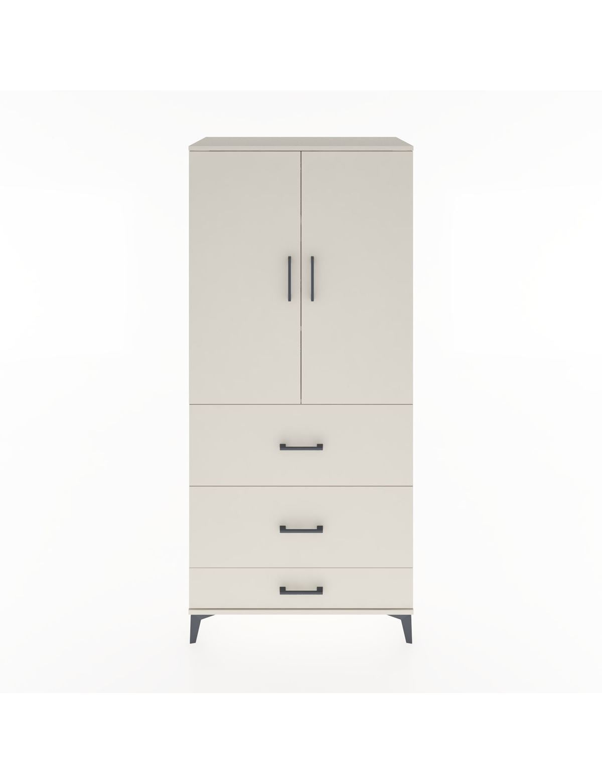 Hyperion Dolap 3 Raflı 3 Çekmeceli 2 Kapaklı 88x44x195 Aytaşı-Aytaşı