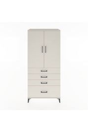 Hyperion Dolap Tek Raflı 4 Çekmeceli Tek Askılı 88x44x195 Aytaşı-Aytaşı