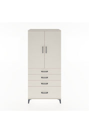 Hyperion Dolap 3 Raflı 4 Çekmeceli 2 Kapaklı 88x44x195 Aytaşı-Aytaşı