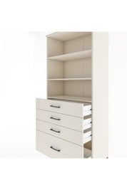 Hyperion Dolap 3 Raflı 4 Çekmeceli 88x44x195 Aytaşı-Aytaşı