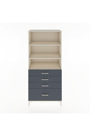 Hyperion Dolap 3 Raflı 4 Çekmeceli 88x44x195 Aytaşı-Antrasit