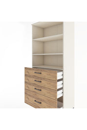 Hyperion Dolap 3 Raflı 4 Çekmeceli 88x44x195 Aytaşı-Çam