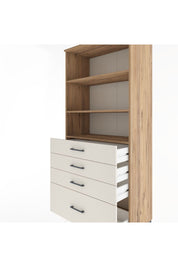 Hyperion Dolap 3 Raflı 4 Çekmeceli 88x44x195 Çam-Aytaşı