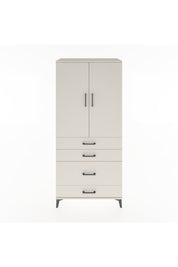 Hyperion Dolap Tek Raflı 4 Çekmeceli Tek Askılı 88x44x195 Aytaşı-Aytaşı