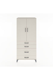 Hyperion Dolap 3 Raflı 4 Çekmeceli 2 Kapaklı 88x44x195 Aytaşı-Aytaşı