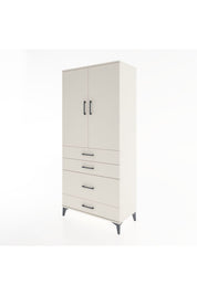 Hyperion Dolap 3 Raflı 4 Çekmeceli 2 Kapaklı 88x44x195 Aytaşı-Aytaşı