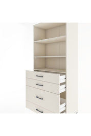 Hyperion Dolap 3 Raflı 4 Çekmeceli 88x44x195 Aytaşı-Aytaşı