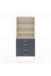 Hyperion Dolap 3 Raflı 4 Çekmeceli 88x44x195 Aytaşı-Antrasit