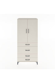 Hyperion Dolap 3 Raflı 4 Çekmeceli 2 Kapaklı 88x44x195 Aytaşı-Aytaşı