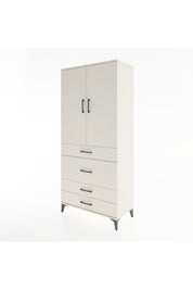 Hyperion Dolap 3 Raflı 4 Çekmeceli 2 Kapaklı 88x44x195 Aytaşı-Aytaşı