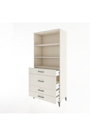 Hyperion Dolap 3 Raflı 4 Çekmeceli 88x44x195 Aytaşı-Aytaşı