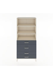 Hyperion Dolap 3 Raflı 4 Çekmeceli 88x44x195 Aytaşı-Antrasit