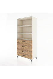 Hyperion Dolap 3 Raflı 4 Çekmeceli 88x44x195 Aytaşı-Çam