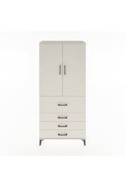 Hyperion Dolap 3 Raflı 4 Çekmeceli 2 Kapaklı 88x44x195 Aytaşı-Aytaşı