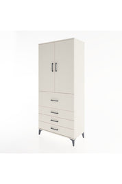 Hyperion Dolap 3 Raflı 4 Çekmeceli 2 Kapaklı 88x44x195 Aytaşı-Aytaşı