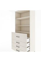 Hyperion Dolap 3 Raflı 4 Çekmeceli 88x44x195 Aytaşı-Aytaşı