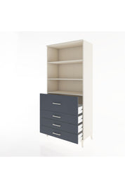 Hyperion Dolap 3 Raflı 4 Çekmeceli 88x44x195 Aytaşı-Antrasit