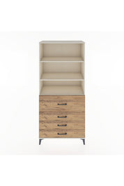 Hyperion Dolap 3 Raflı 4 Çekmeceli 88x44x195 Aytaşı-Çam