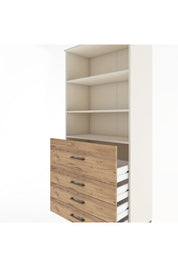 Hyperion Dolap 3 Raflı 4 Çekmeceli 88x44x195 Aytaşı-Çam