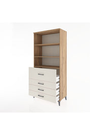 Hyperion Dolap 3 Raflı 4 Çekmeceli 88x44x195 Çam-Aytaşı