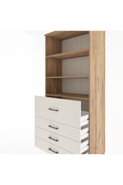 Hyperion Dolap 3 Raflı 4 Çekmeceli 88x44x195 Çam-Aytaşı