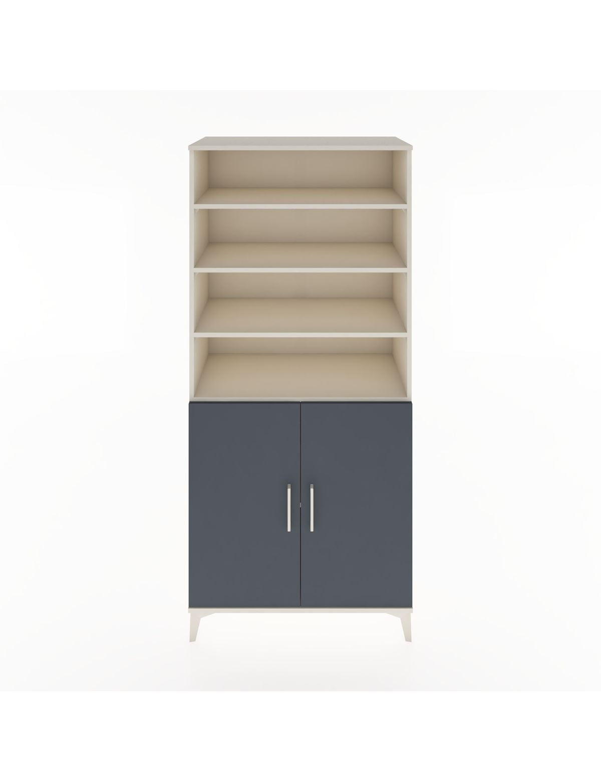 Hyperion Dolap 5 Raflı 2 Kapaklı 88x44x195 Aytaşı-Antrasit