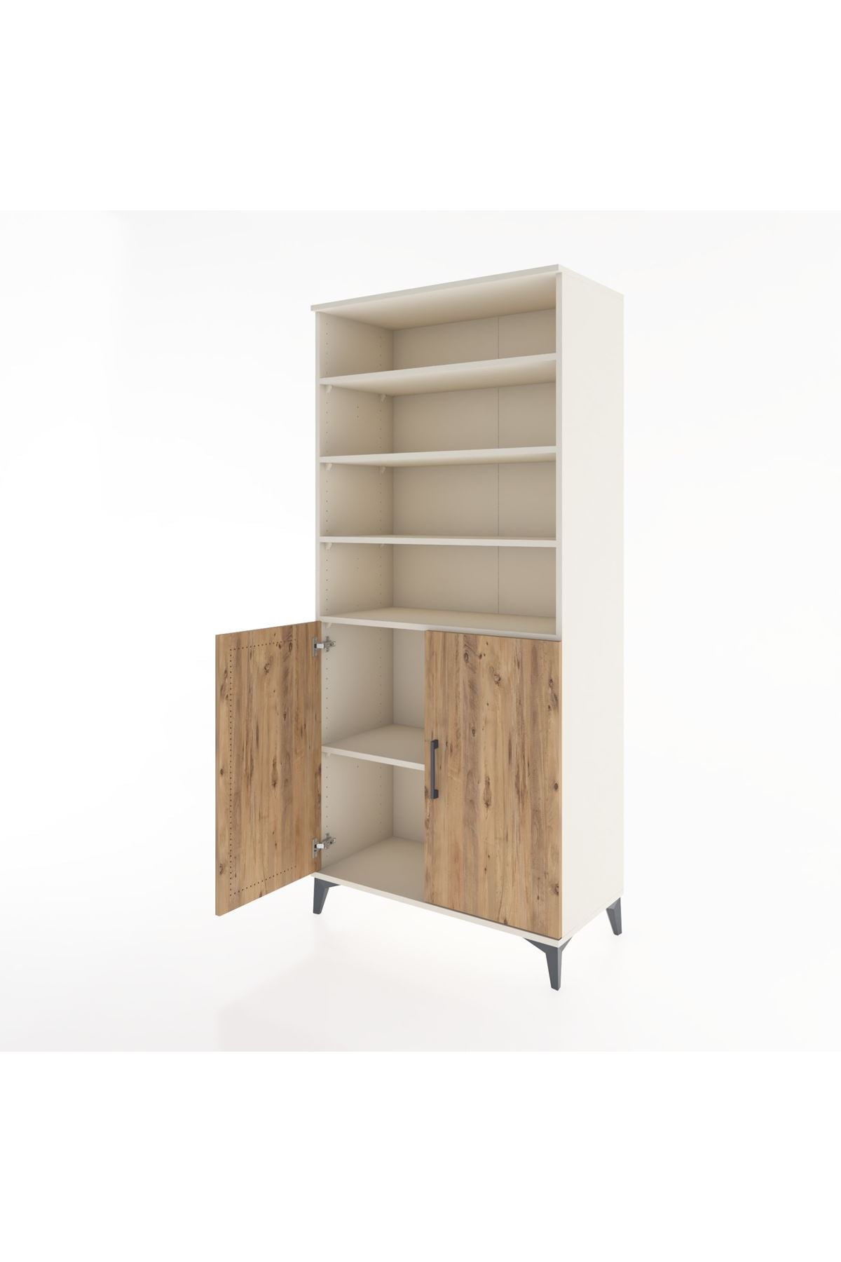 Hyperion Dolap 5 Raflı 2 Kapaklı 88x44x195 Aytaşı-Çam