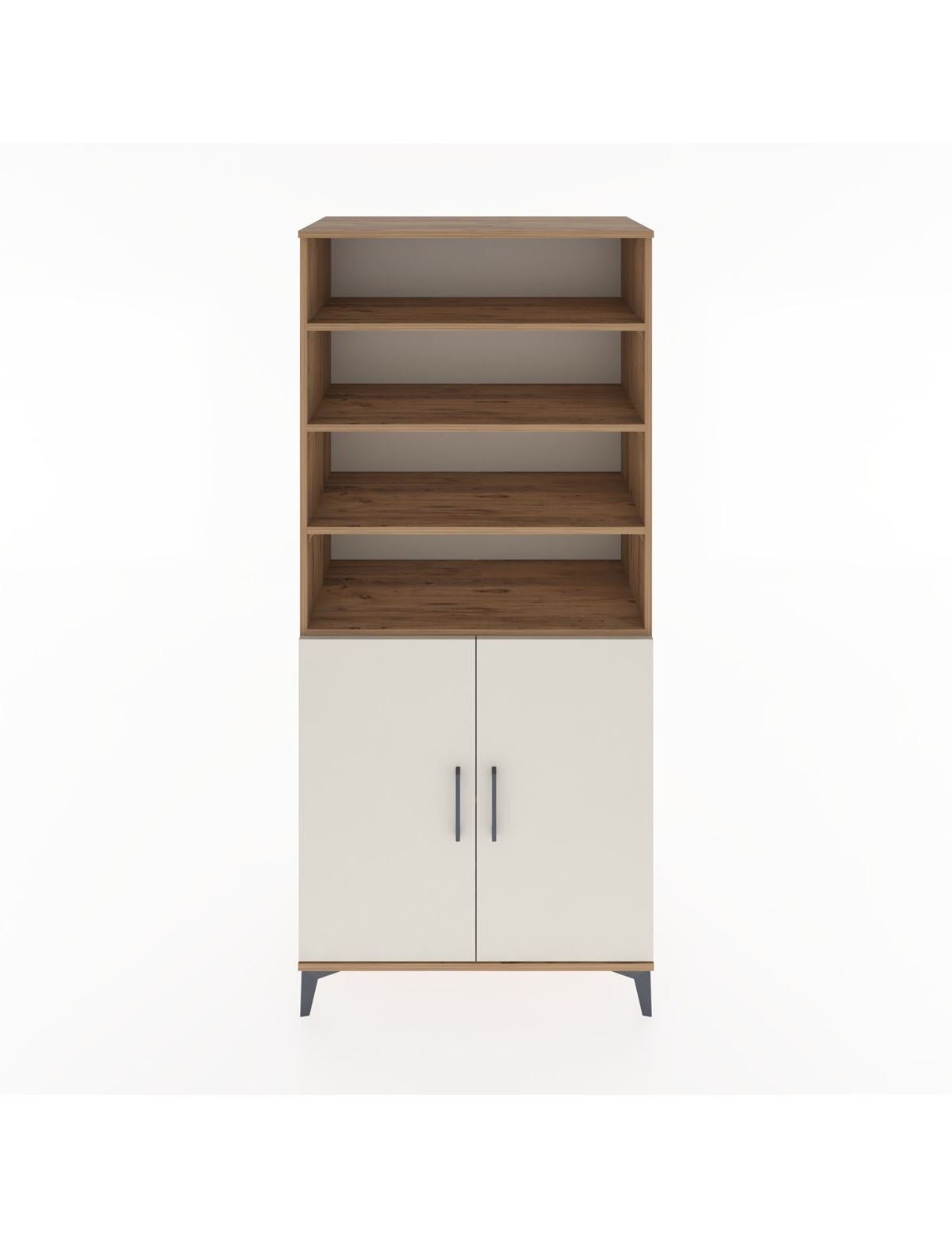 Hyperion Dolap 5 Raflı 2 Kapaklı 88x44x195 Çam-Aytaşı