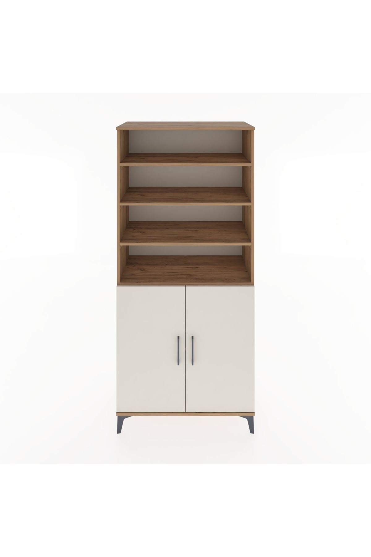 Hyperion Dolap 5 Raflı 2 Kapaklı 88x44x195 Çam-Aytaşı