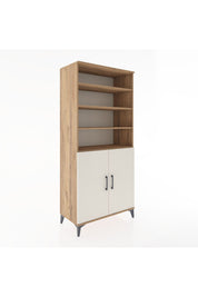 Hyperion Dolap 5 Raflı 2 Kapaklı 88x44x195 Çam-Aytaşı