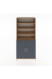 Hyperion Dolap 5 Raflı 2 Kapaklı 88x44x195 Çam-Antrasit