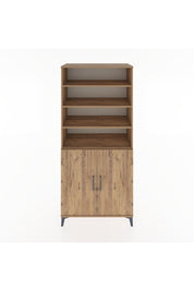 Hyperion Dolap 5 Raflı 2 Kapaklı 88x44x195 Çam-Çam