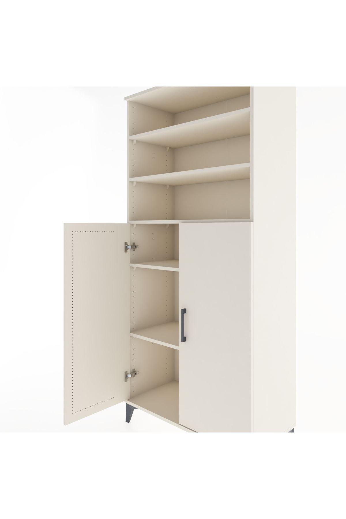 Hyperion Dolap 5 Raflı 2 Kapaklı 88x44x195 Aytaşı-Aytaşı